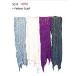 12X 65 Nylon Knitted Scarf 6 Col Case Pack 24