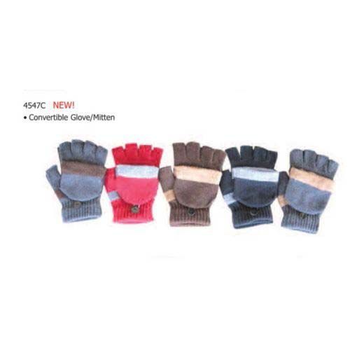 5 Assorted Convertible Glove W/Mitten Case Pack 60