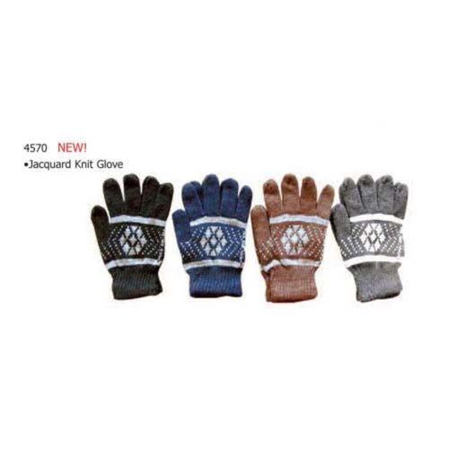 Juniors Jacquard Gloves 4 Colors Case Pack 60