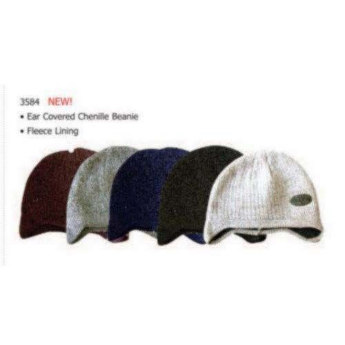 Ear Covered Chenille Beanie Fleece Lined Case Pack 60