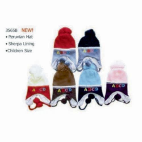 Childs Abc Peruvian Hat Sherpa Lining Case Pack 60