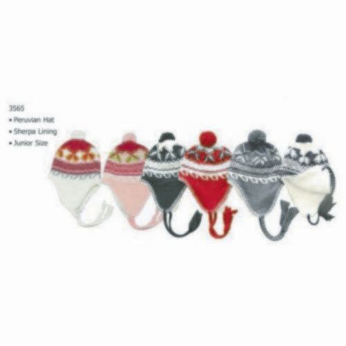 Junior Peruvian Hat Sherpa Lining Case Pack 60