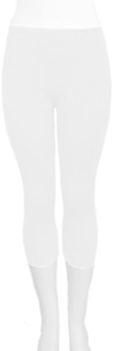 Ladies' Plain Capri Legging-White
