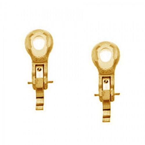 Earring Backing in 18kt Yellow Gold - Clip On - Women - Amazing