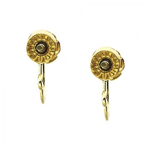 Earring Backing in 14kt Yellow Gold - Screw Backs - Women - Riveting