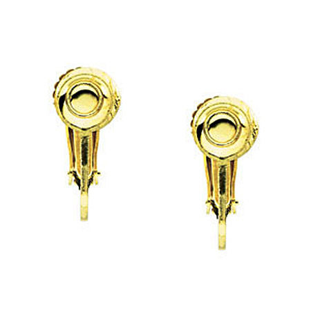 14k Yellow Gold Adjustable Clip On Ear Wire Earring