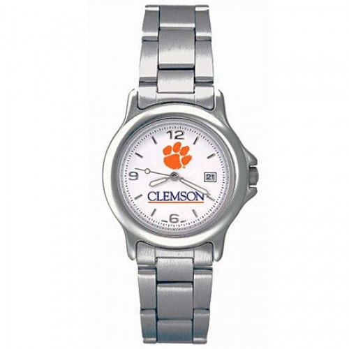 Tiger Paw Logo Clemson University Watch in Stainless Steel - Fold Over