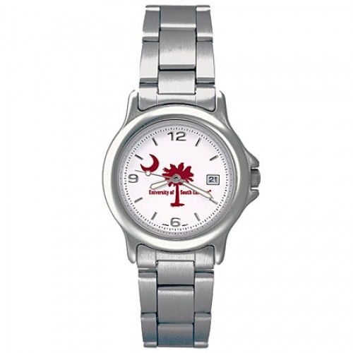 University of South Carolina Watch with Logo in Stainless Steel - Fold Over