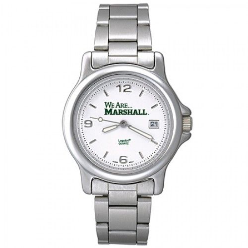Men'S We Are Marshall Logo Marshall University Watch in Stainless Steel - Nice