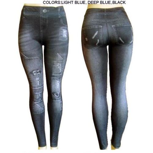 Ladies Footless """"Jeggings""""/ Black -L/XL