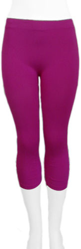 Ladies' Plain Capri Legging-Lavender