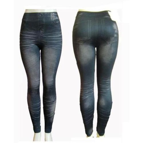 Ladies Footless ""Jeggings""/ Black -S/M