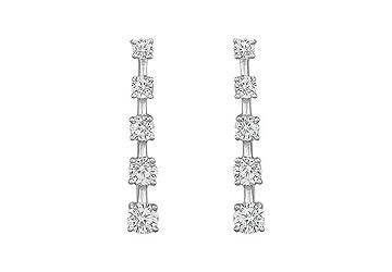 Diamond Journey Earrings  14K White Gold - 2.00 CT Diamonds