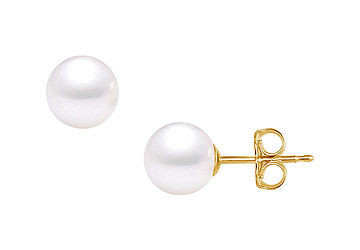 South Sea Pearl Stud Earrings  18K Yellow Gold  10 MM