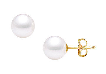 South Sea Pearl Stud Earrings  18K Yellow Gold  12 MM