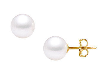 South Sea Pearl Stud Earrings  18K Yellow Gold  13 MM