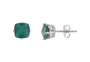 Green Mystic Topaz Earrings : 14K White Gold - 2.25 CT TGW