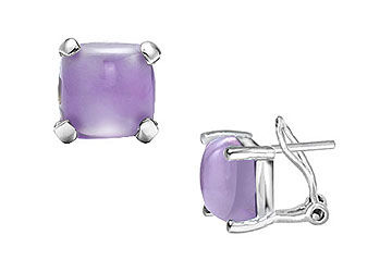 Blue Chalcedony Earrings  14K White Gold - 10.00 CT TGW