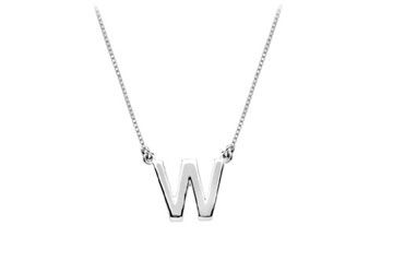 Baby Charm Initial Pendant W 14K White Gold