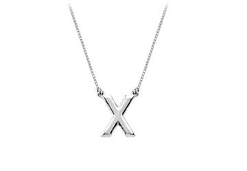 Baby Charm Initial Pendant X 14K White Gold