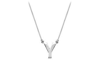 Baby Charm Initial Pendant Y 14K White Gold