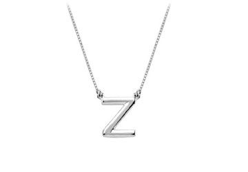 Baby Charm Initial Pendant Z 14K White Gold