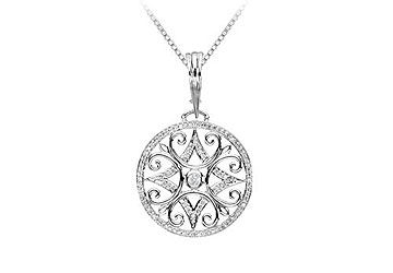 Diamond Enhancer Pendant  14K White Gold - 0.65 CT Diamonds