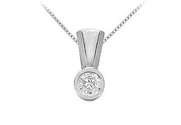 Diamond Pendant  14K White Gold - 0.33 CT Diamonds