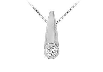 Diamond Pendant  14K White Gold - 0.50 CT Diamonds