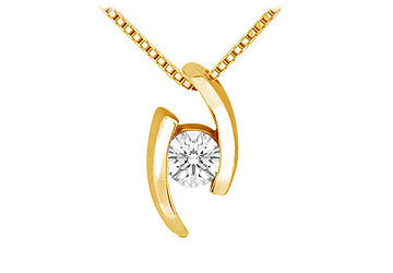 Diamond Pendant  14K Yellow Gold - 0.25 CT Diamonds