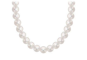 Akoya Cultured Pearl Necklace  14K White Gold  5 MM