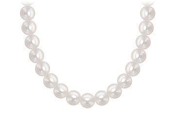 Akoya Cultured Pearl Necklace  14K White Gold  6 MM