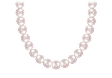Akoya Cultured Pearl Necklace  14K White Gold  5 MM