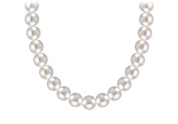Akoya Cultured Pearl Necklace  14K White Gold  5 MM