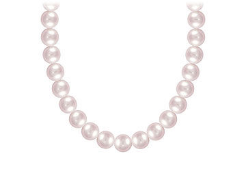 Akoya Cultured Pearl Necklace  14K Yellow Gold  4 MM