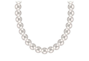 Akoya Cultured Pearl Necklace  14K Yellow Gold  4 MM