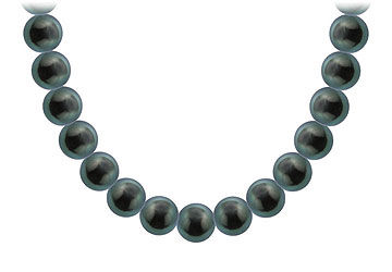 Tahitian Pearl Necklace  18K Yellow Gold  10.00 - 12.00 MM