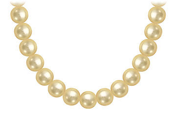 South Sea Pearl Necklace  18K Yellow Gold  10.00 - 12.00 MM