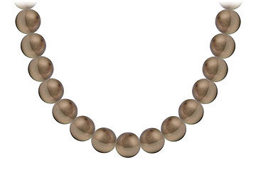 Tahitian Pearl Necklace  18K White Gold  10.00 - 12.00 MM