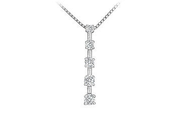 Diamond Journey Pendant  14K White Gold - 0.50 CT Diamonds