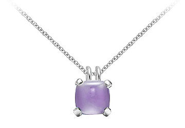 Blue Chalcedony Pendant  14K White Gold - 5.00 CT TGW