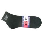 Quarter Socks-All Black w/ USA Logo -L Case Pack 120