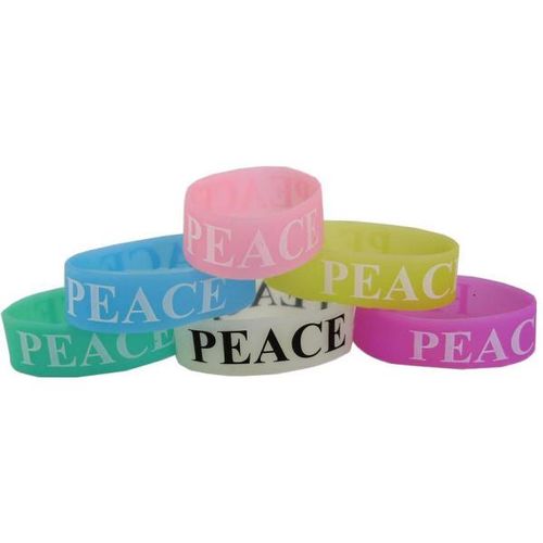 Peace Wrist Band Case Pack 36