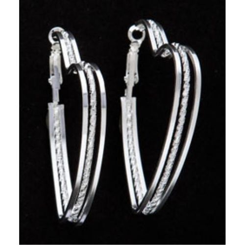 Heart Shape Hoop Earrings Case Pack 12