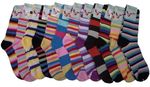 Women's Computer Socks-Stripes Case Pack 120