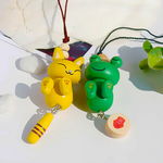 [Cat & Frog] - Cell Phone Charm Strap / Camera Charm Strap / Handbags Charms