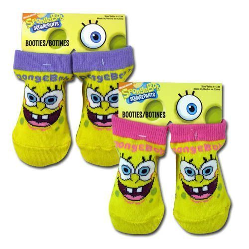 Sponge Bob Baby Booties Case Pack 120