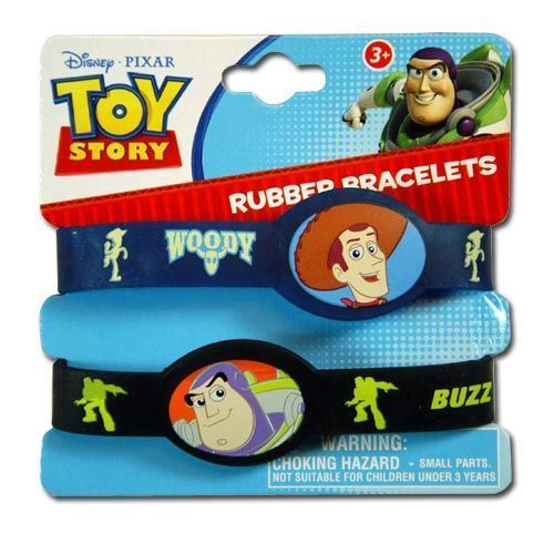 Toy Story 3 2Pk Rubber Bracelets On Card Case Pack 288