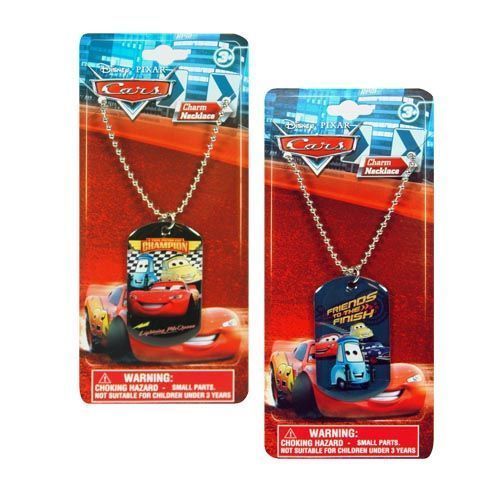 Cars Metal Dogtag Necklace 18"", 2 Asst. Case Pack 144