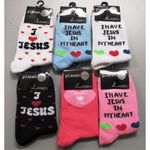Ladies Religious Crew Socks Size 9-11 Case Pack 240